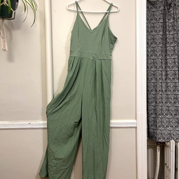 Halara jumpsuit - green, L - Picture 1 of 2